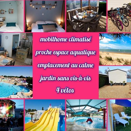 Mobilhome 2Ch Climatise-Terrasse Fermee-4 Velos-Camping 4 Etoiles Les Charmettes Les Mathes Eksteriør billede