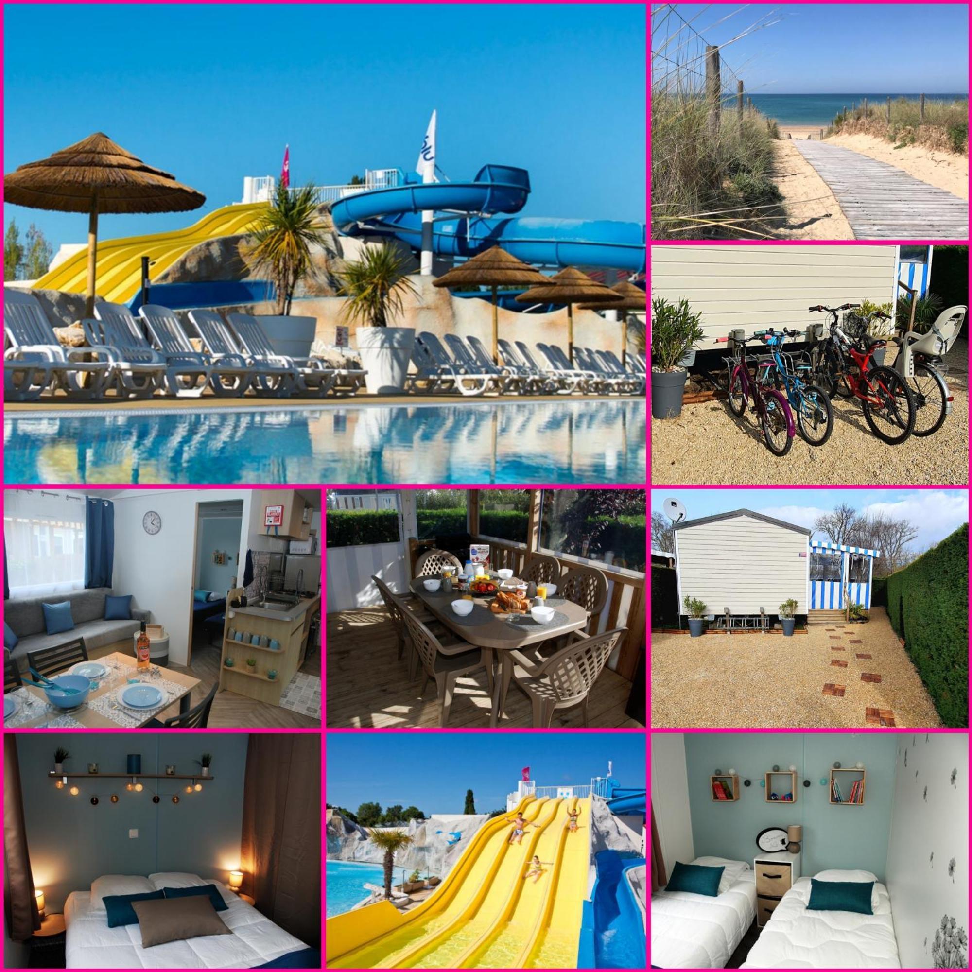 Mobilhome 2Ch Climatise-Terrasse Fermee-4 Velos-Camping 4 Etoiles Les Charmettes Les Mathes Eksteriør billede